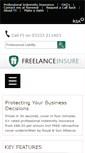 Mobile Screenshot of freelanceinsure.co.uk