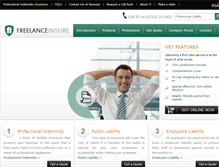 Tablet Screenshot of freelanceinsure.co.uk