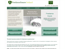 Tablet Screenshot of freelanceinsure.ie